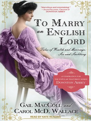 cover image of To Marry an English Lord